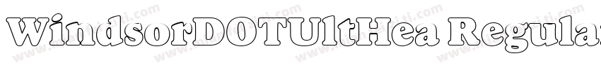 WindsorDOTUltHea Regular字体转换
